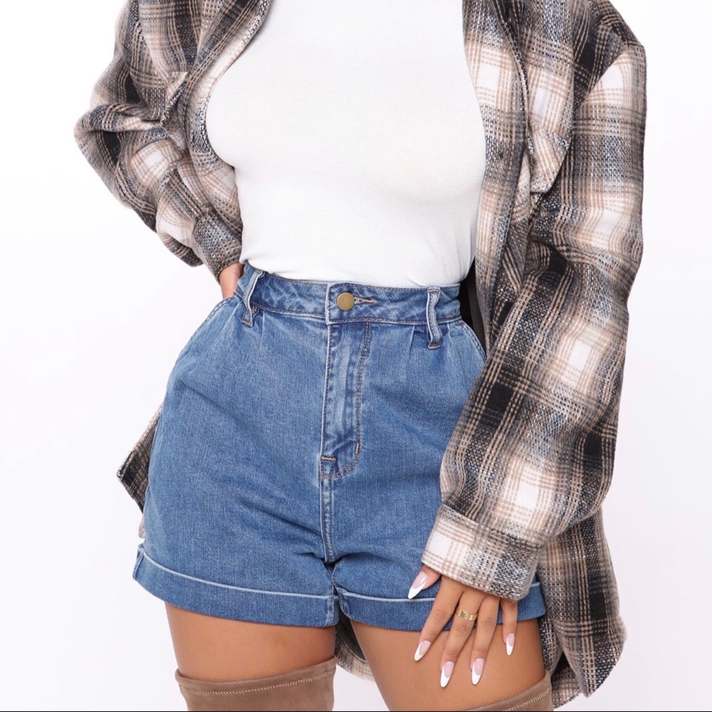 Fashion Nova high waisted shorts